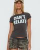 Princess Polly Lower Impact Can't Relate Graphic Top Grey / Blue - 1
