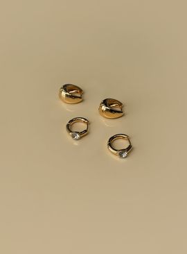 Princess Polly Lower Impact Chasing Stars Earring Pack Gold