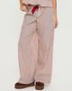Princess Polly Lower Impact Chill Club Sleep Relaxed Pants Red / White Stripe - 1