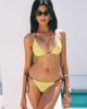 Princess Polly Lower Impact Crispy Bikini Bottoms Yellow / Polka Dot - 1
