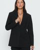 Princess Polly Lower Impact Crowd Pleaser Oversized Blazer Black - 1