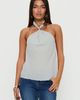 Princess Polly Lower Impact Darlinn Hardware Detail Top Grey - 2