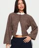 Princess Polly Lower Impact Dawsen Button Down Cardigan Brown - 2