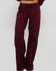 Princess Polly Lower Impact Dodie Wide Leg Pants Washed Currant - 1