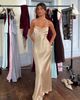 Princess Polly Lower Impact Fireproof Halter Maxi Dress Champagne - 2