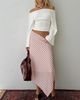Princess Polly Lower Impact Gwenora Asymmetrical Midi Skirt Pink Stripe - 2