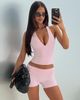 Princess Polly Lower Impact Habitual Active Longline Plunge Neck Tank Top Pink - 2