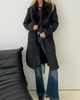Princess Polly Lower Impact Hallyn Faux Fur Collar Coat Black - 2
