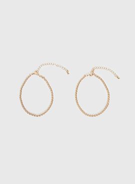 Princess Polly Lower Impact Jacquette Anklet Pack Gold