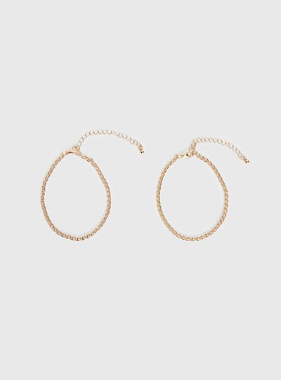 Princess Polly Lower Impact Jacquette Anklet Pack Gold