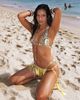 Princess Polly Lower Impact Janessa Hardware Halter Bikini Top Animal Splice - 2