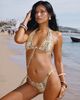 Princess Polly Lower Impact Janessa Hardware Tie Side Bikini Bottoms Animal Splice - 2