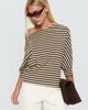 Princess Polly Lower Impact Keyes 3/4 Sleeve Off Shoulder Top Multi Stripe - 1