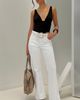 Princess Polly Lower Impact Magic Mirror Mid Rise Bootleg Jeans Ecru - 2