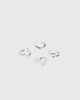 Princess Polly Lower Impact Magnetism Ring Pack Silver - 1