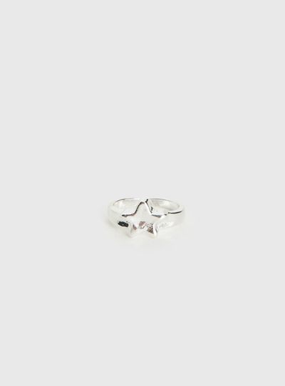 Princess Polly Lower Impact Marcelline Star Ring Silver