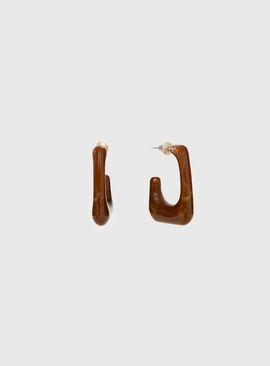 Princess Polly Lower Impact Marnee Earrings Brown