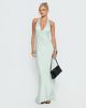 Princess Polly Lower Impact Odyssa Halter Maxi Dress Mint Green - 1
