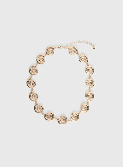 Princess Polly Lower Impact Olivah Spiral Necklace Gold