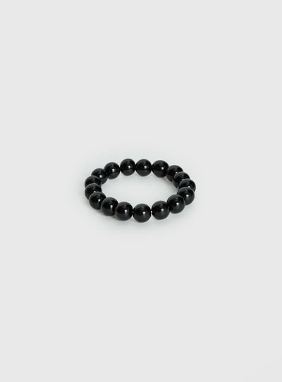 Princess Polly Lower Impact Orlynn Beaded Bracelet Black