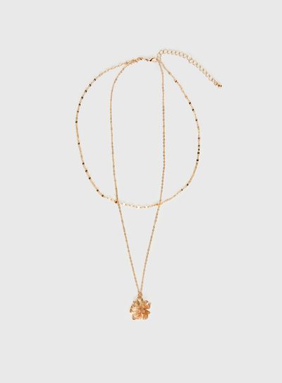 Princess Polly Lower Impact Osias Hibiscus Necklace Pack Gold