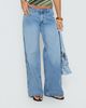 Princess Polly Lower Impact Ramos Low Rise Denim Jeans Bright Blue Wash - 1