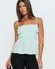 Princess Polly Lower Impact Rosecliff Ruched Longline Top Mint - 2