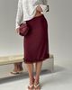 Princess Polly Lower Impact Rosette Frill Midi Skirt Currant - 2