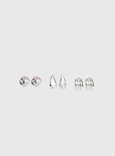 Princess Polly Lower Impact Run The Party Earring Pack Silver