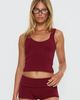 Princess Polly Lower Impact Serae Lace Trim Tank Top Cherry - 1
