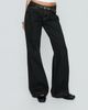 Princess Polly Lower Impact Slow Ride Mid Rise Bootleg Belted Jeans Grunge Wash - 1