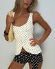 Princess Polly Lower Impact Spirito Vest Top White Polka - 2