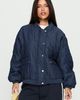 Princess Polly Lower Impact Stick Season Quilted Jacket Navy - 1