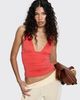 Princess Polly Lower Impact Sublime Ruched Top Orange - 2