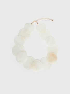 Princess Polly Lower Impact Summer Solstice Shell Detail Necklace White