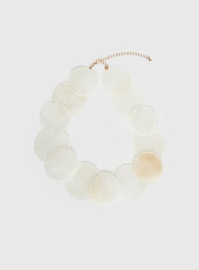 Princess Polly Lower Impact Summer Solstice Shell Detail Necklace White
