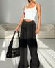 Princess Polly Lower Impact Summits Flared Track Pants Washed Black - 2
