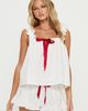 Princess Polly Lower Impact Sweetest Dreams Sleep Frill Top Cream - 1