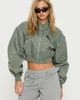 Princess Polly Lower Impact Thalya Bomber Jacket Green - 1