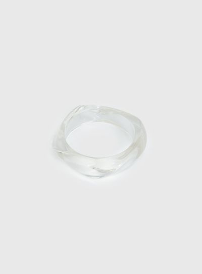 Princess Polly Lower Impact Whirl Resin Cuff Clear