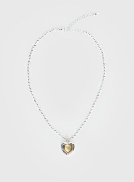 Princess Polly Lower Impact Wishes Granted Dainty Pendant Necklace Silver / Yellow