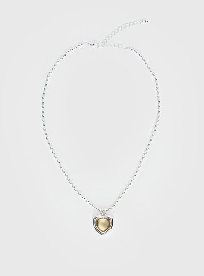 Princess Polly Lower Impact Wishes Granted Dainty Pendant Necklace Silver / Yellow