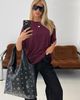 Princess Polly Lower Impact Zaydee Oversized Tee Cherry - 2