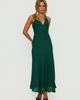 Princess Polly Luannie Halter Scarf Tie Maxi Dress Emerald - 1