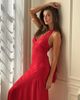 Princess Polly Luannie Halter Scarf Tie Maxi Dress Red - 2