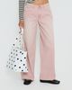 Princess Polly Lucky Dip Mid Rise Straight Leg Jeans Washed Pink - 1
