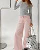 Princess Polly Lucky Dip Mid Rise Straight Leg Jeans Washed Pink - 2