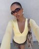Princess Polly Madelon Long Sleeve Wrap Top Butter - 2