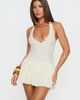 Princess Polly Mixie Halter Playsuit Cream - 1