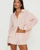 Princess Polly Opheliah Drawstring Shorts Pink Stripe - 2